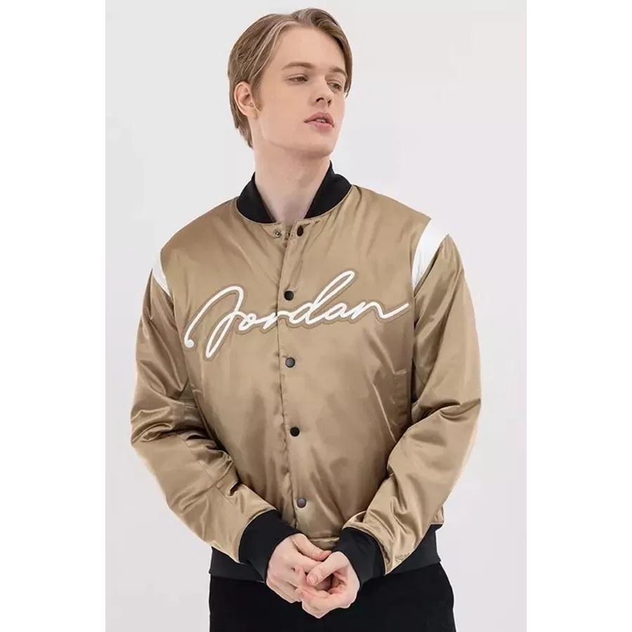 Куртка-бомбер Nike Jordan Mvp Varsity Synthetic Fill Jacket, Бежевый