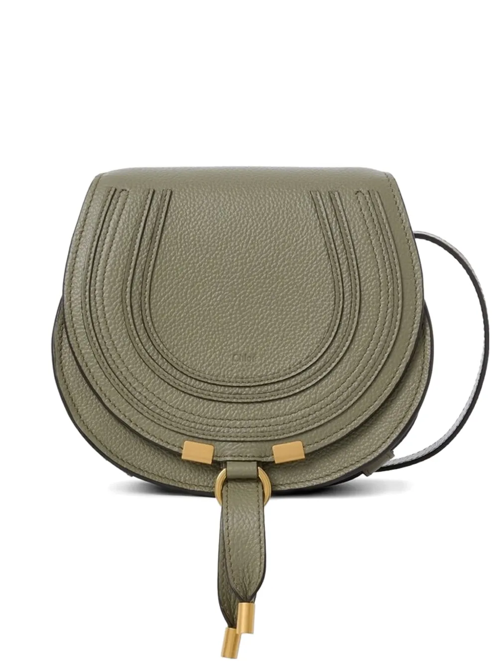 

Сумка через плечо с декоративной строчкой Chloé, зеленый