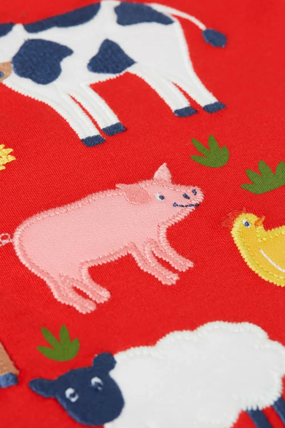 Детская футболка с аппликацией Little Creature Frugi, Red — фото 4