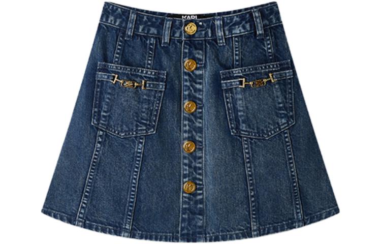 

KARL LAGERFELD / Karl Lagerfeld Jeans Джинсовая юбка-мини KARL LAGERFELD женская синяя