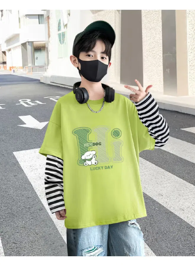 Bornbay Лонгслив с принтом Snoopy, avocado green