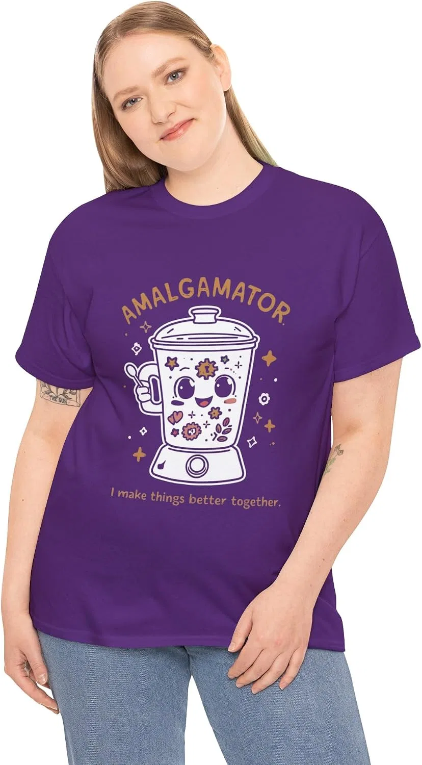 Женская футболка с принтом блендера Amalgamator, Purple — фото 2
