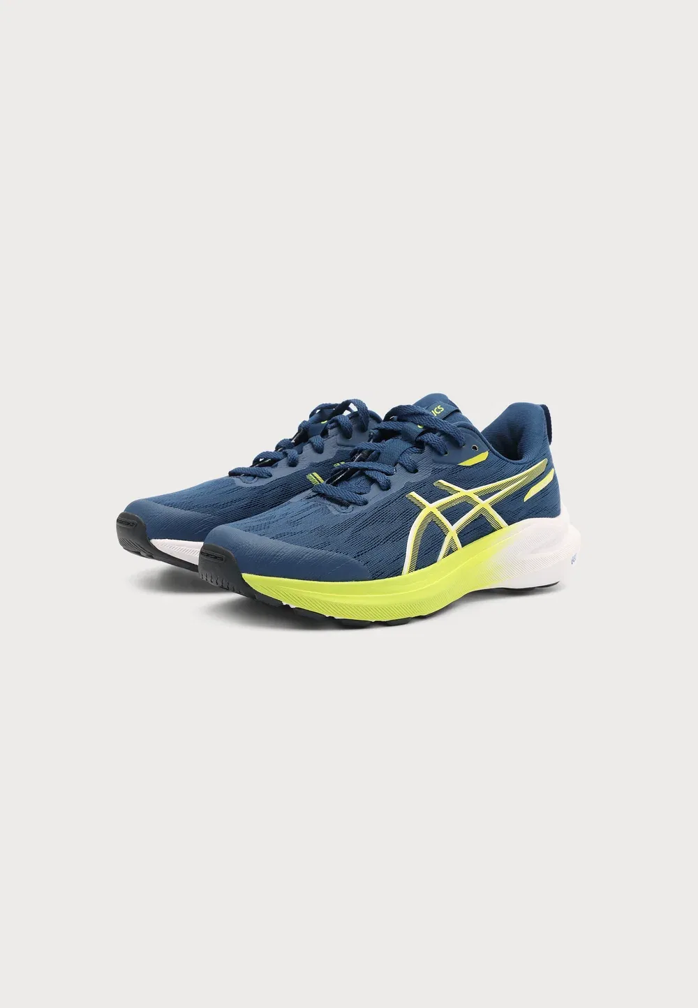 Gt 1000 14 унисекс - кроссовки для бега по улицам Asics, Independence Blue/Neon Lime — фото 2