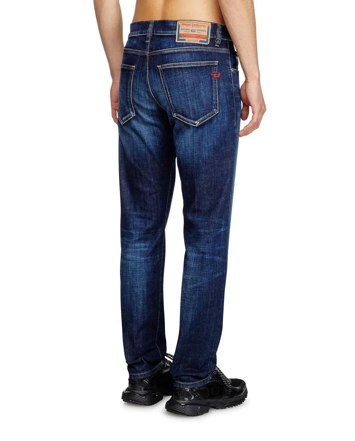 Мужские джинсы slim из хлопка Diesel, Azul Marino — фото 2