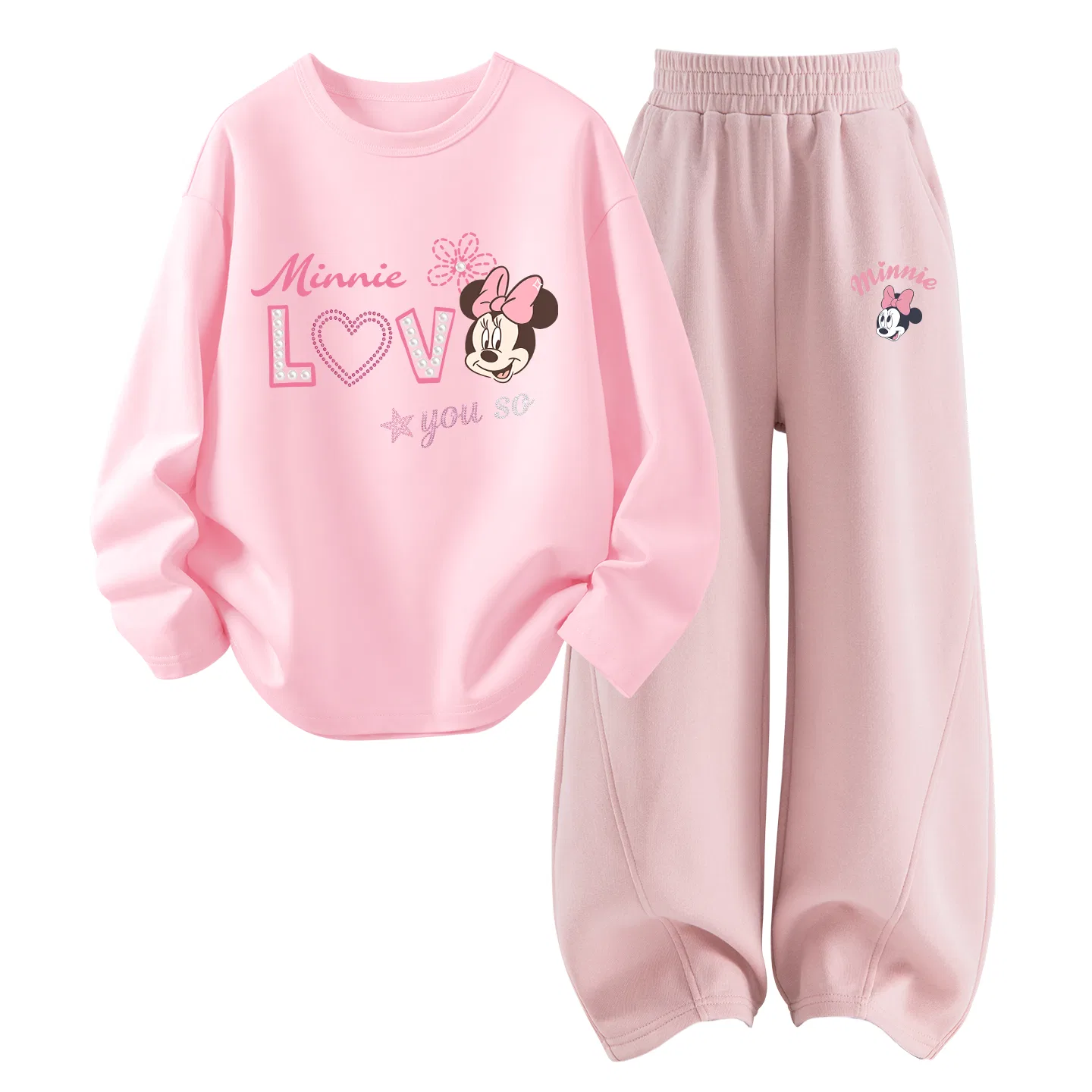 Детский спортивный комплект с круглым вырезом Di Mood K White+Di Mood K Berry Dark Reddish Purple Disney, Di Mood K White+Di Mood K Berry Dark Reddish Purple — фото 4