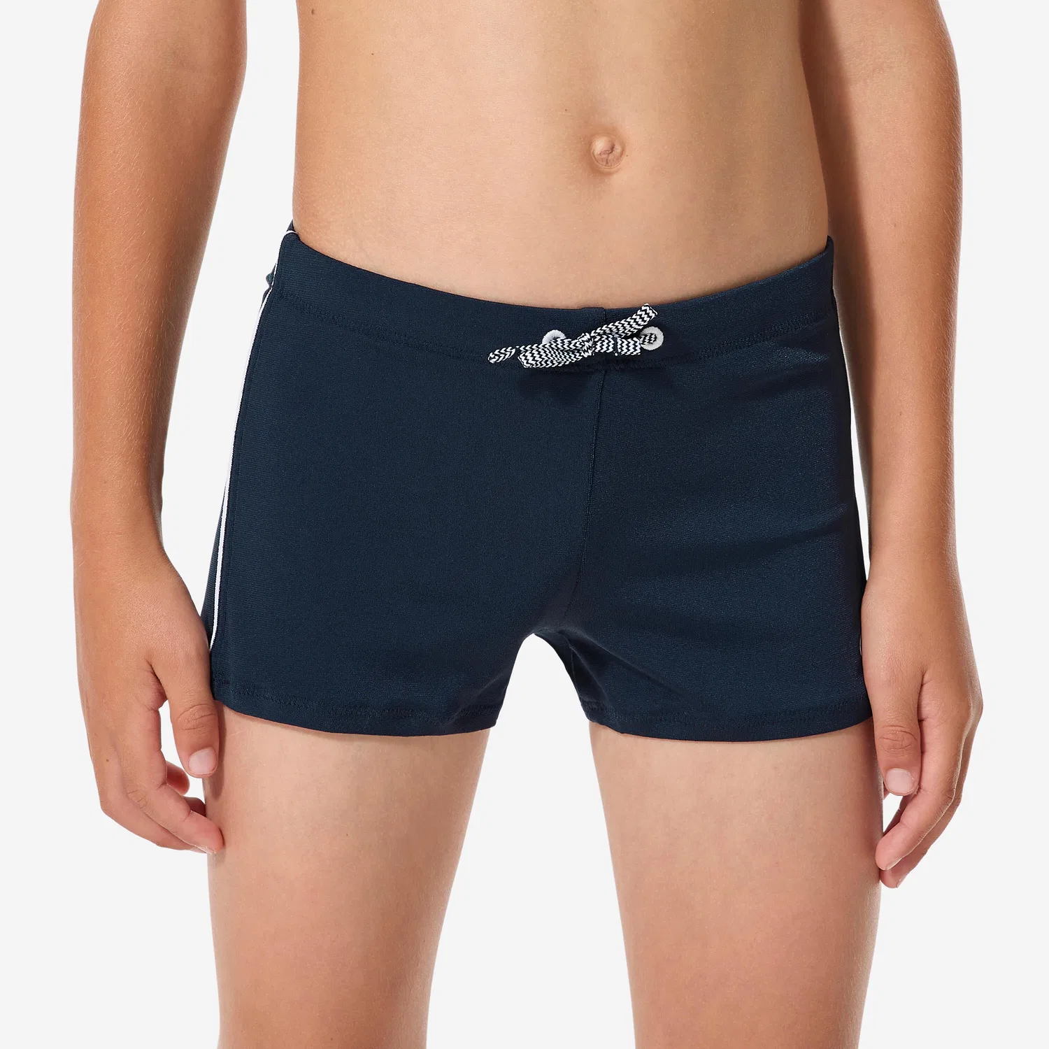 Детские плавки для мальчиков с высокой хлорстойкостью 100 Plus Decathlon, Navyblau Ultraweiß