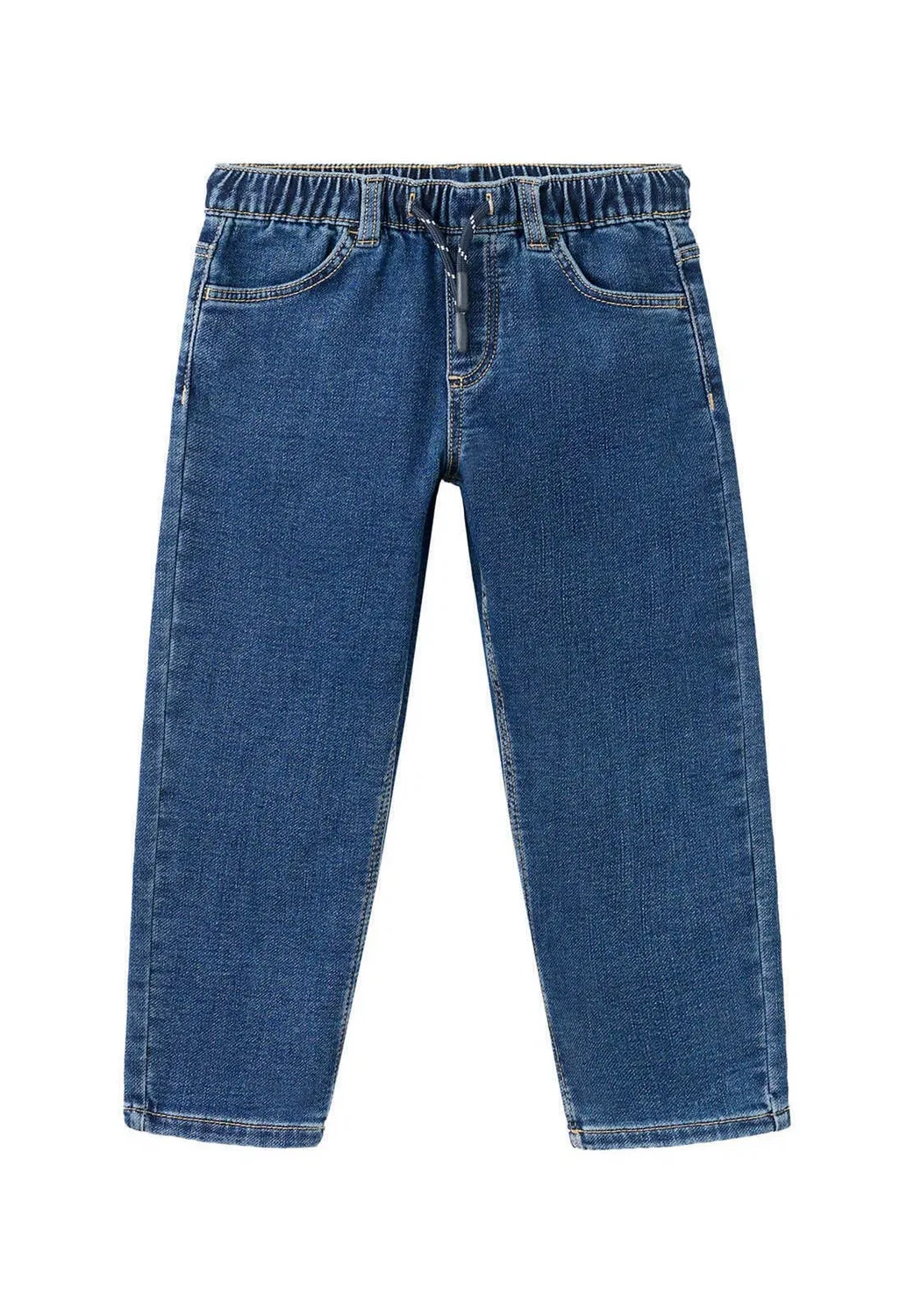 Детские джинсы свободного кроя Mango Kids, Dark Blue