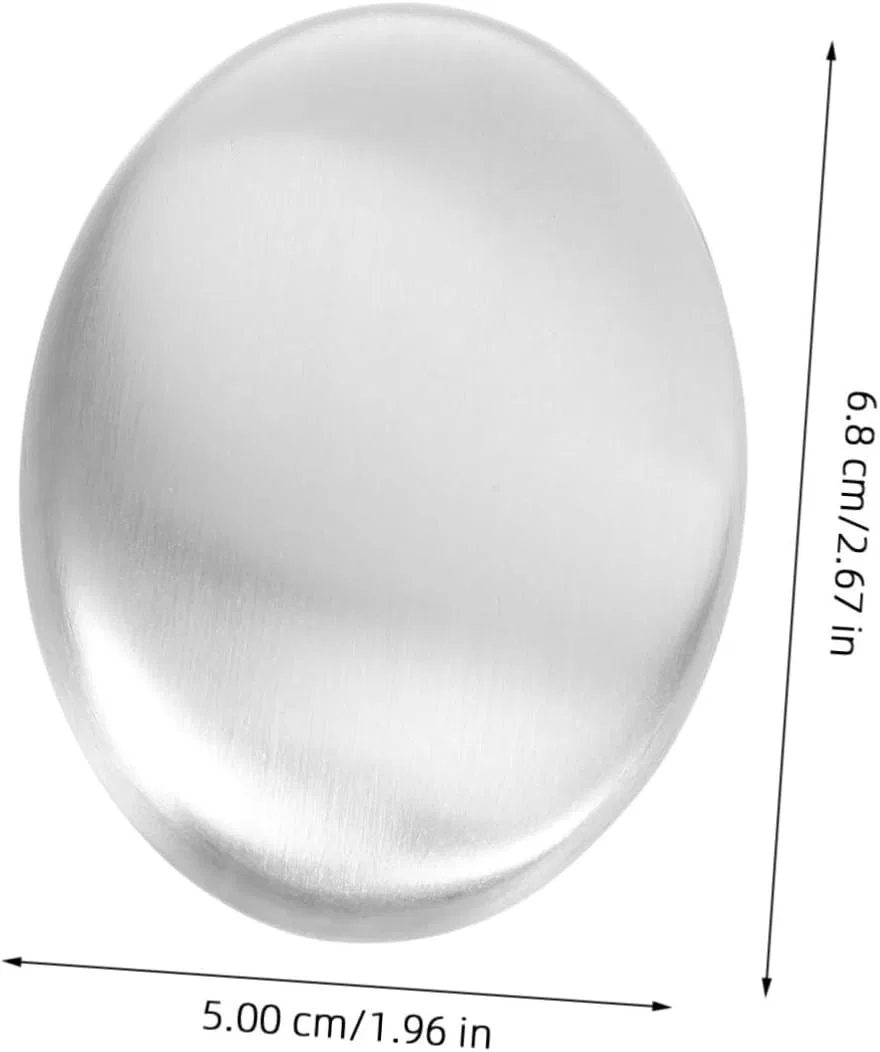 Мыло для рук металлическое MAGICLULU, 2 шт, 6.80 x 5.00 x 1.40 см, Silver — фото 2