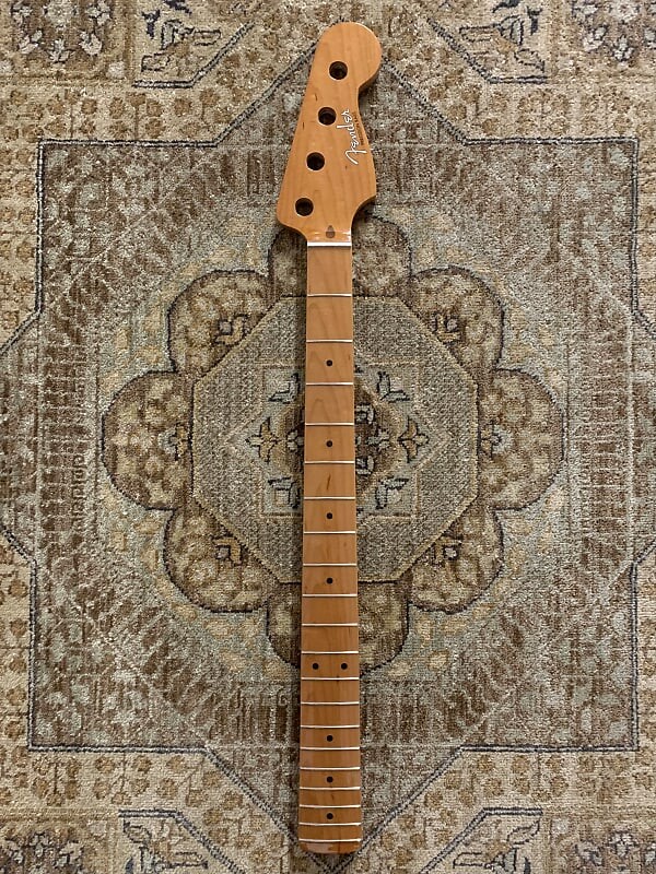 

Басовый гриф Fender из жареного клена Vintera '50s Precision с 20 винтажными ладами #2302 Roasted Maple Vintera '50s Precision Bass Neck w/ 20 Vintage Frets #2302