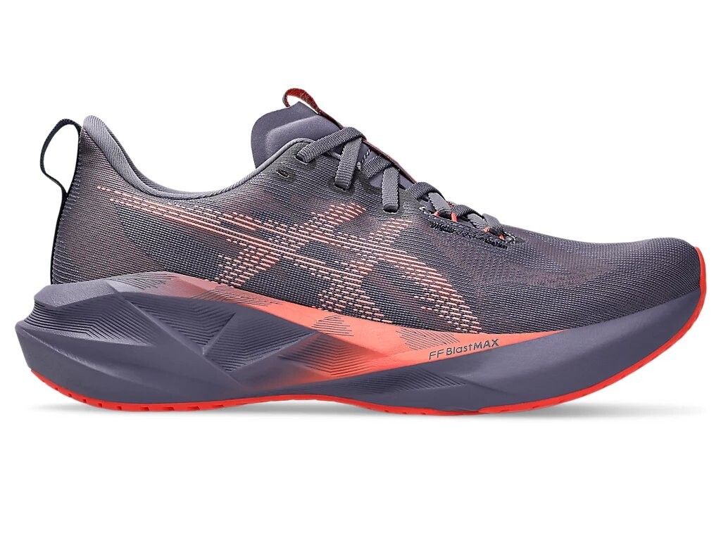 

Беговые мужские кроссовки Asics Novablast 5, Greyish Purple/Coral Reef, фиолетовый