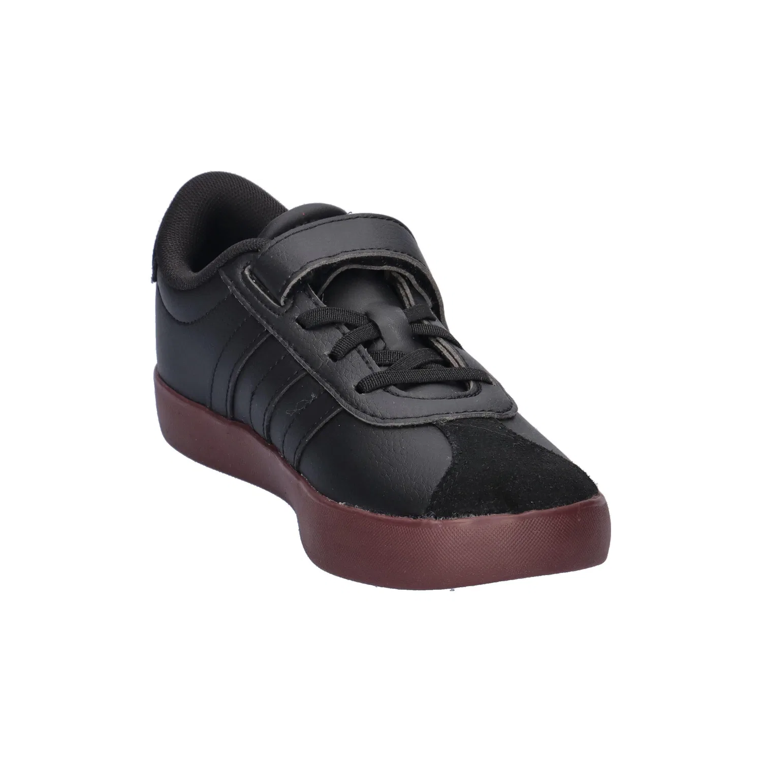 Детские кроссовки с верхом из искусственной кожи VL COURT 3.0 EL C Adidas, Schwarz Rot — фото 2