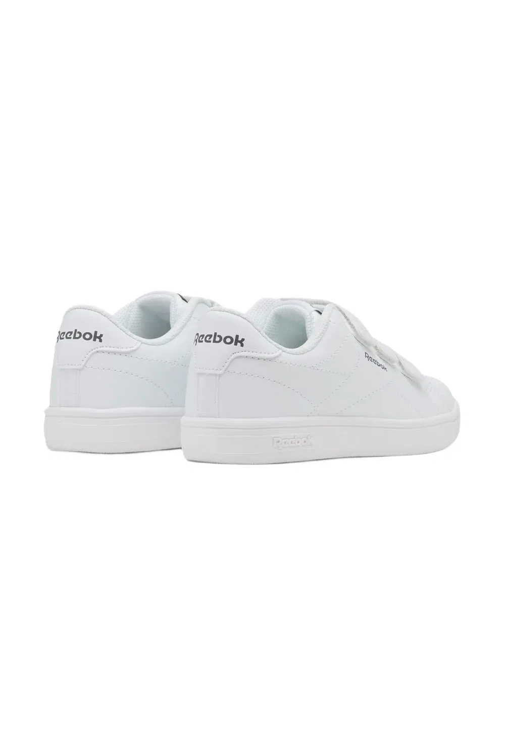 Кроссовки для ходьбы Court clean на липучках, белые, унисекс Reebok, White White Grey — фото 3