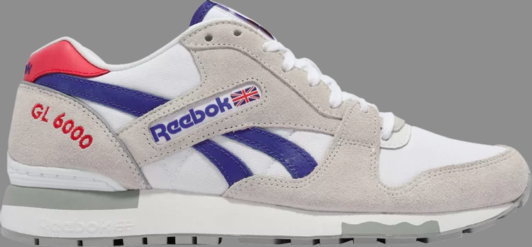 Кроссовки gl 6000 'white bright cobalt' Reebok, белый - фото