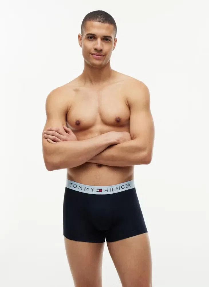 Трусы-боксеры с логотипом на поясе, комплект из 3 штук, Tommy Hilfiger, темно-серый — фото 4