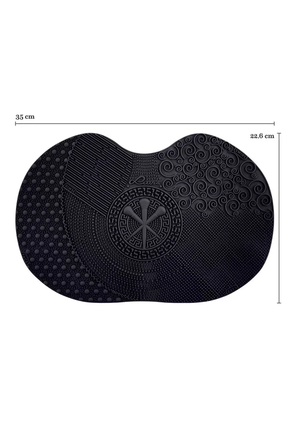 Коврик для очистки кистей Silicone Mat Luvia Cosmetics, Black 190 г — фото 2