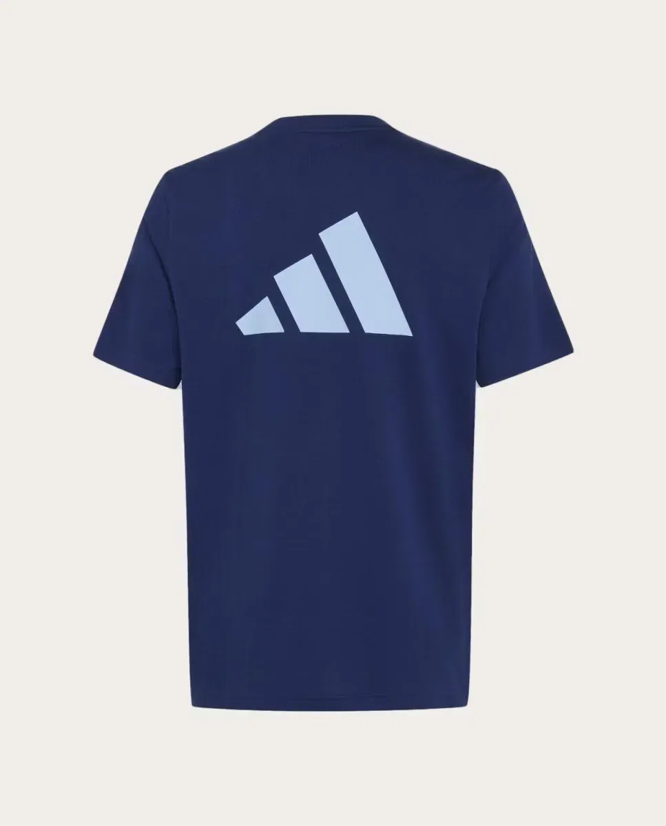 Детская футболка с цветоблоком Seasonals Colorblock adidas, Синий — фото 2