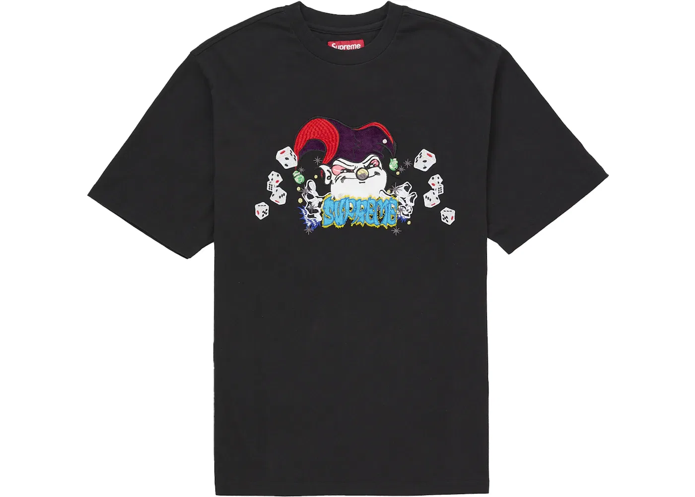 Мужская футболка с принтом Supreme AOI Jester, Black