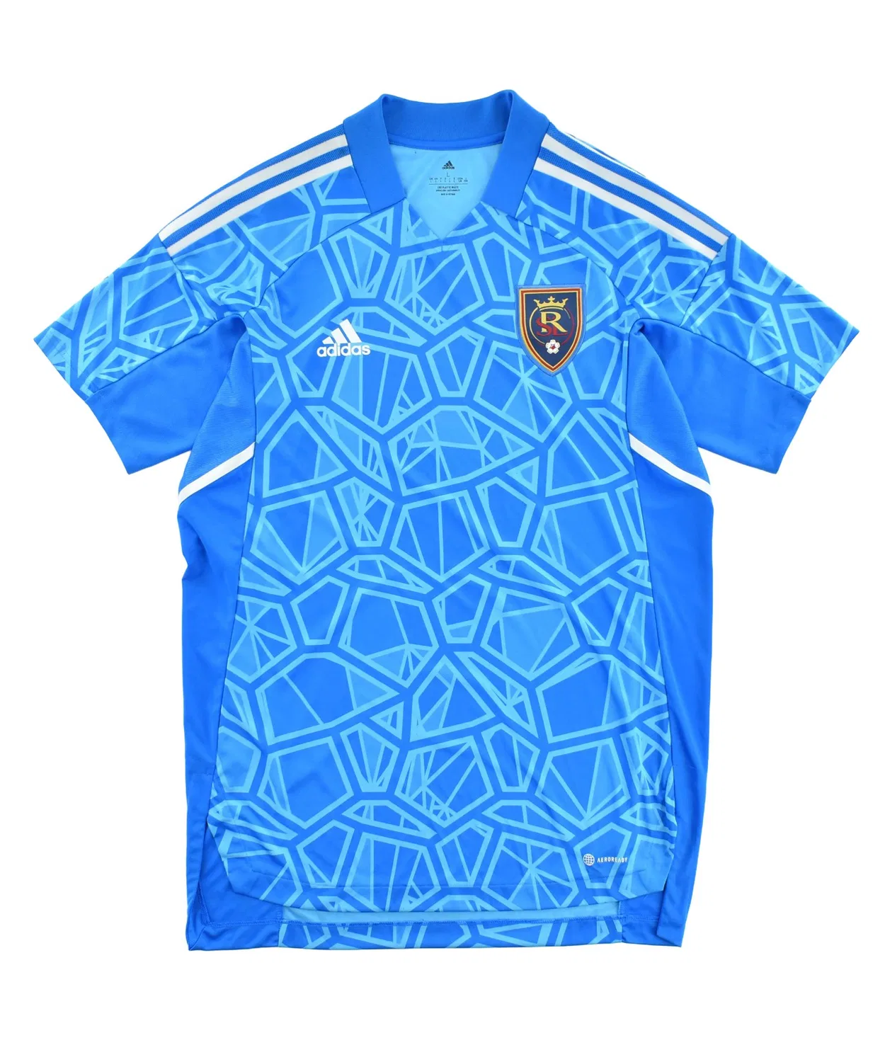 Мужская футболка с V-образным вырезом Real Salt Lake Adidas, Blue
