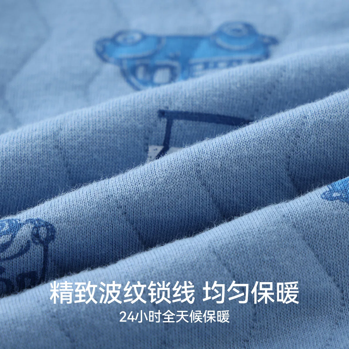 Детские леггинсы хлопковые Red Bean, Sea Blue — фото 4