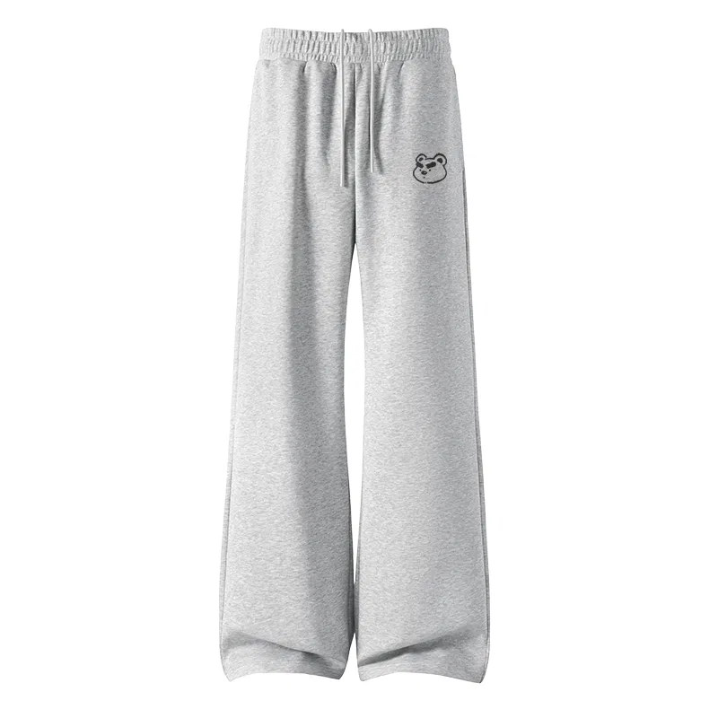 Детские брюки повседневные прямого кроя MINISO, American Bootcut Dark Gray — фото 3