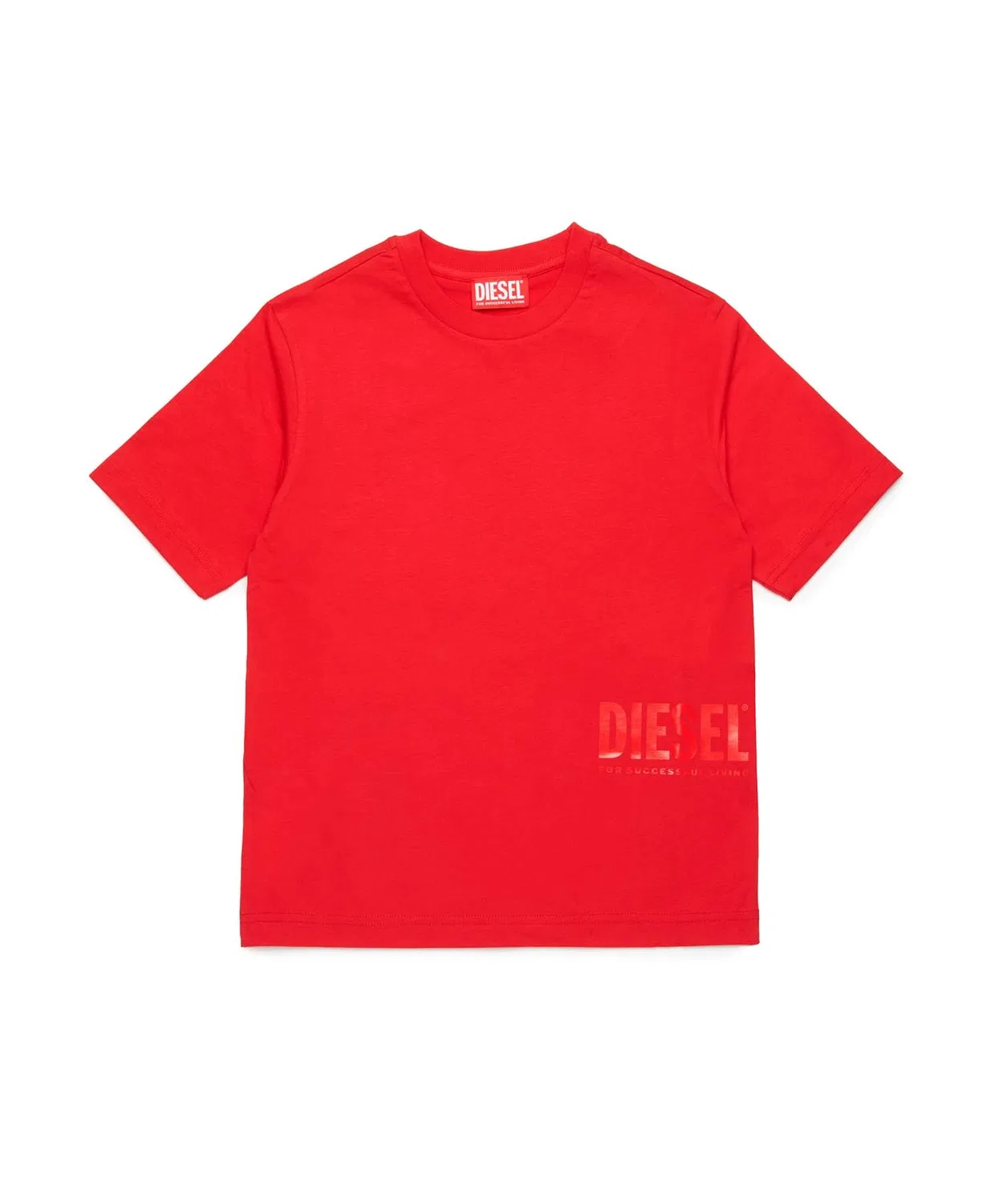 Детская футболка с принтом бренда DIESEL KIDS, Red