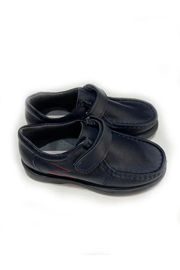 Детские кеды для девочек из натуральной кожи Windy Shoes, Dark Navy Blue