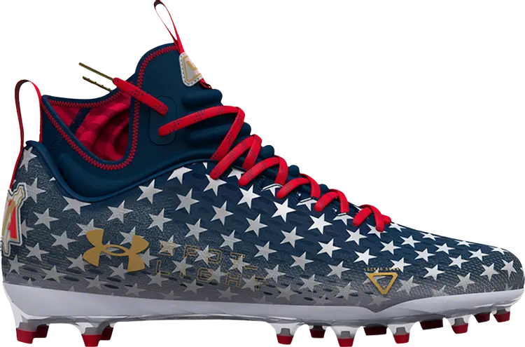 

Бутсы Under Armour Spotlight Lux MC LE USA, синий