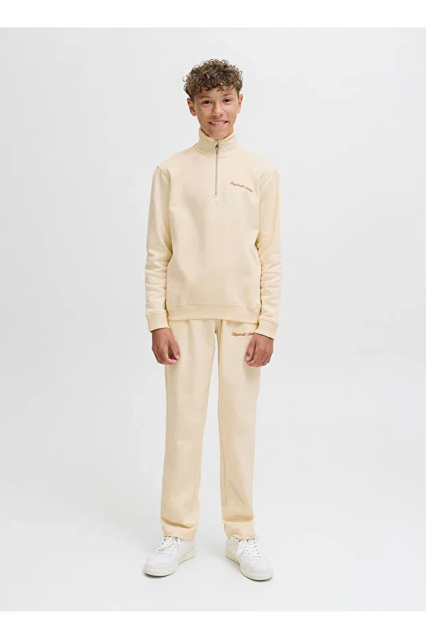 Детские для мальчиков спортивные штаны свободного кроя с принтом Jack & Jones, Nude Color