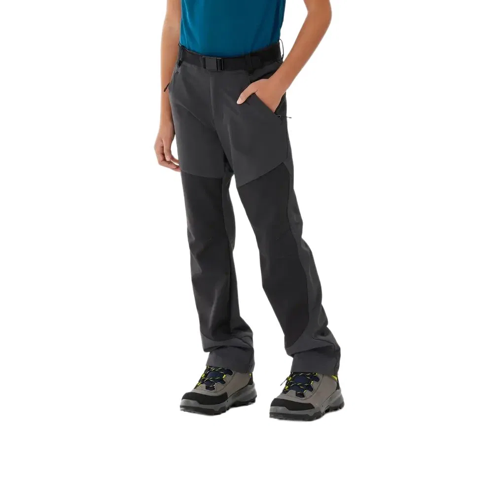 Детские брюки софтшелл с длинными штанинами, Carbon Gray DECATHLON — фото 3