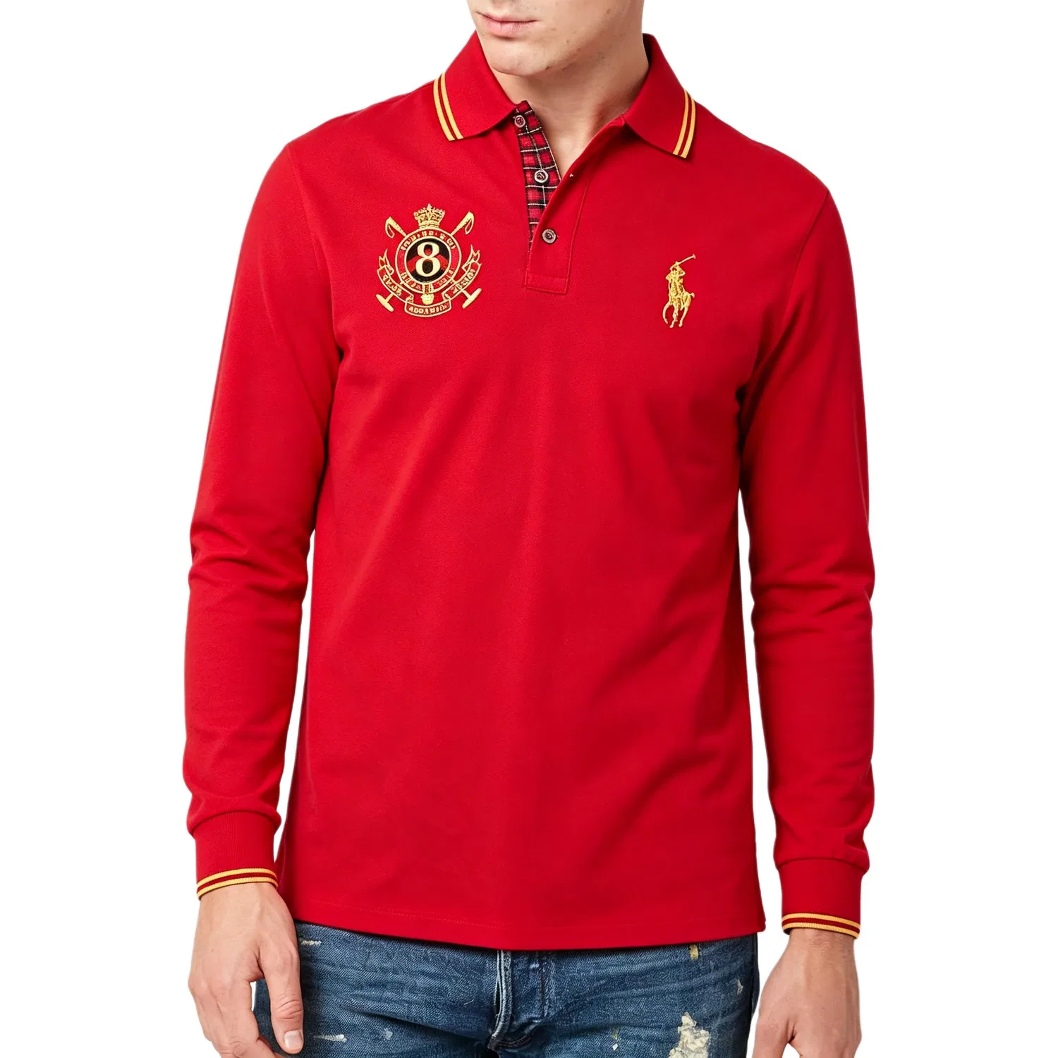 Поло SS26 Classic Version мужское Polo Ralph Lauren, Red — фото 3