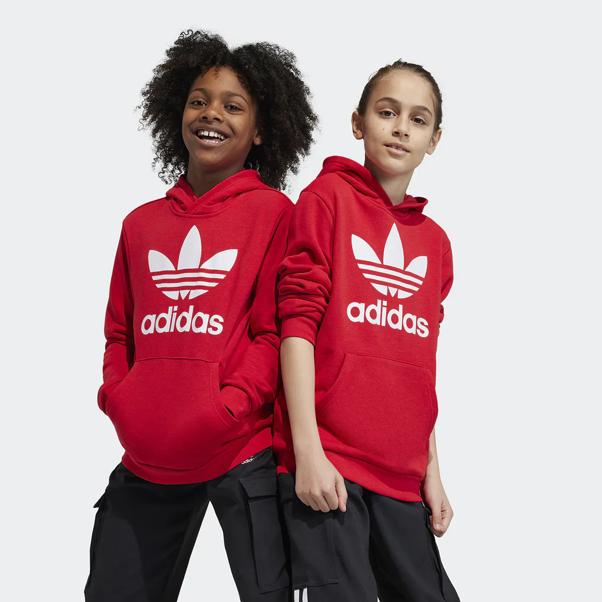 

Детский трилистник Adidas Originals Толстовка, красный