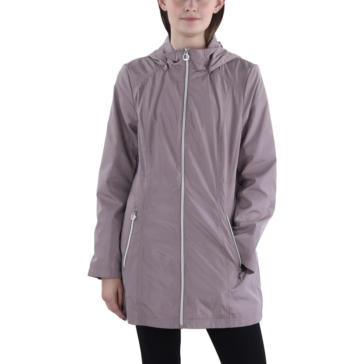 

Женский легкий плащ с капюшоном Laundry by Shelli Segal, цвет rose taupe