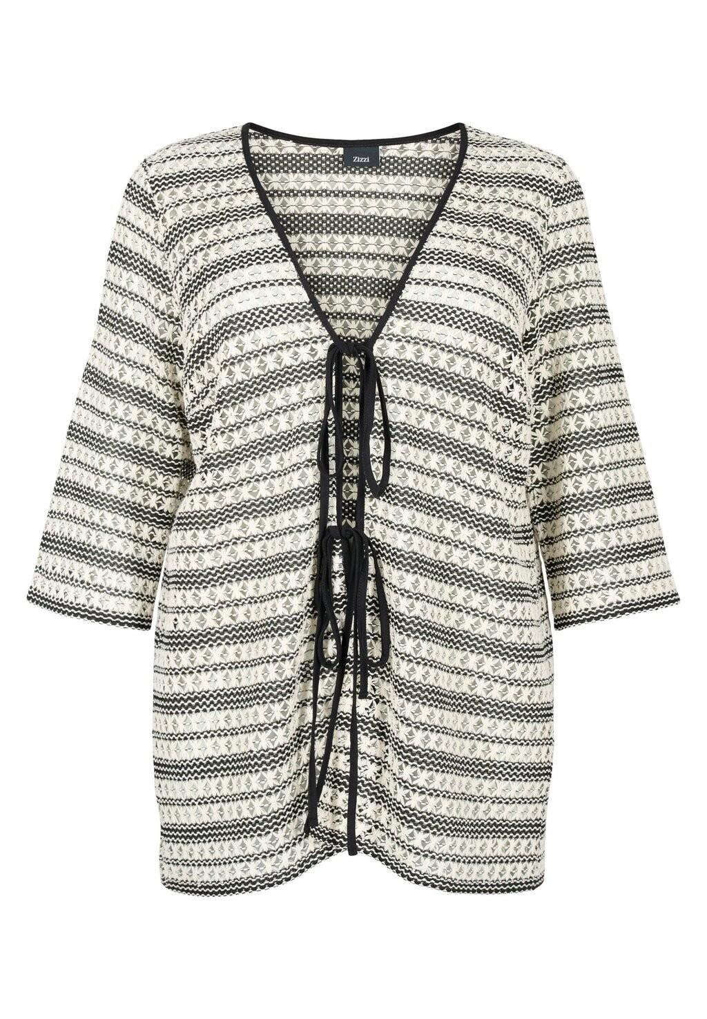

Кардиган MIT BINDEGÜRTEL Zizzi, черный