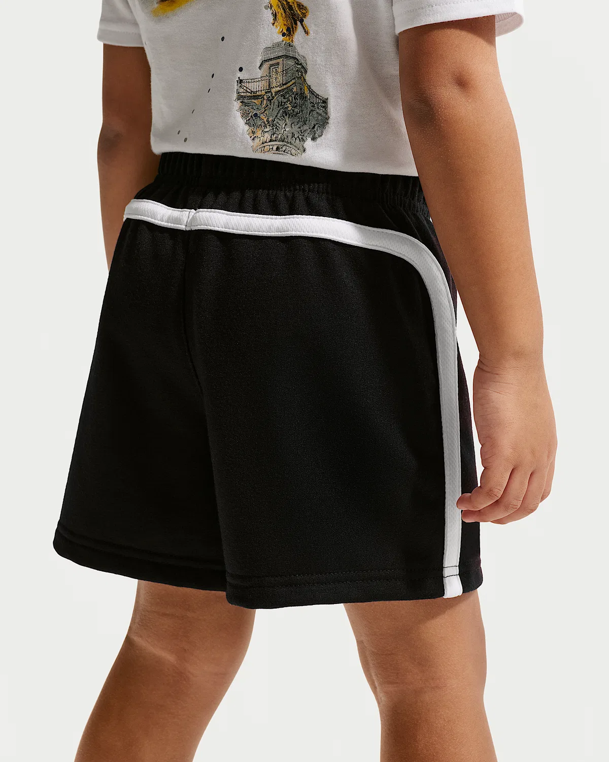 Детские шорты из французского футера Nike Sportswear Goal Mode, Black — фото 3