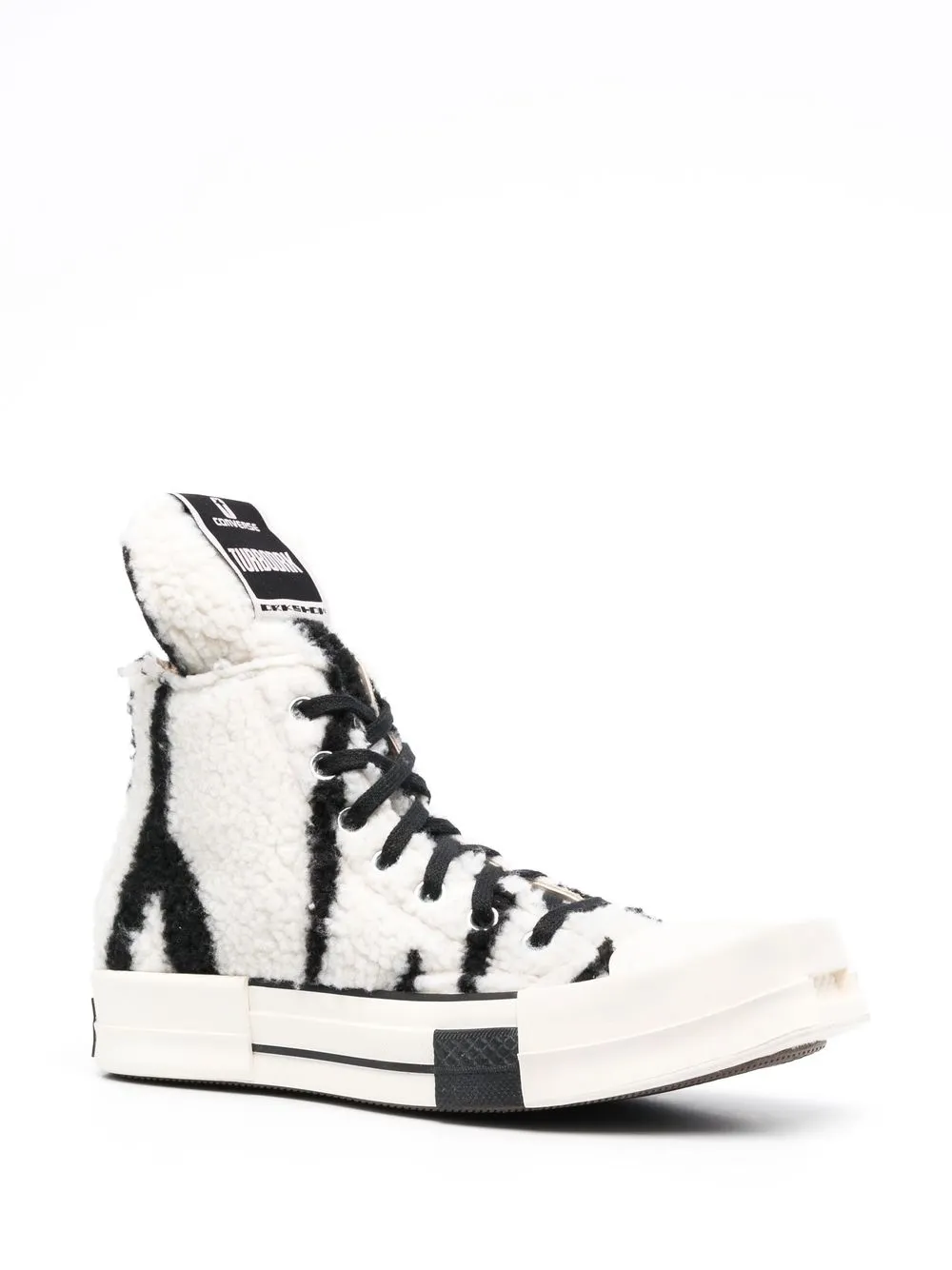 Высокие кроссовки Turbodrk из коллаборации с Drkshdw Converse, белый — фото 2
