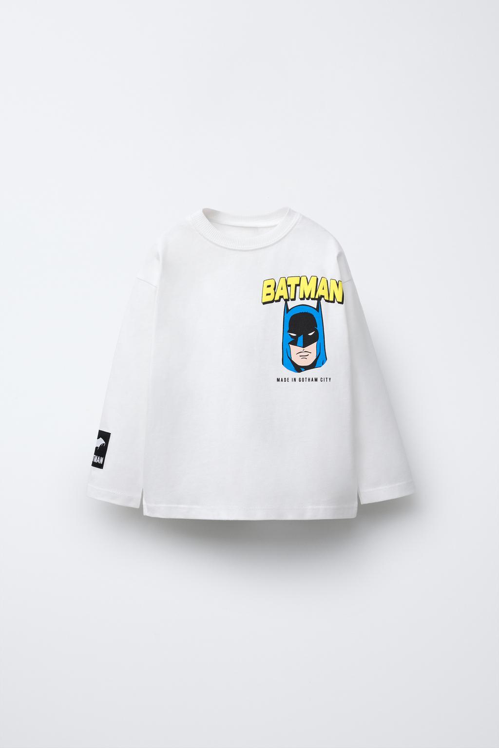 

Футболка batman & dc comics ZARA, экрю