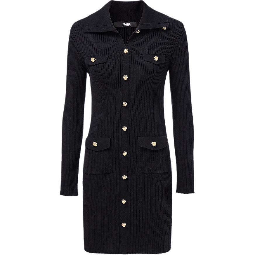 

Karl Lagerfeld FW25 платье с длинными рукавами женское KARL LAGERFELD / Karl Lagerfeld Jeans, черный