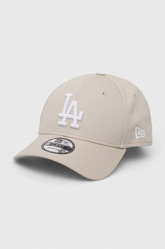 

Хлопковая кепка с козырьком New Era, бежевый