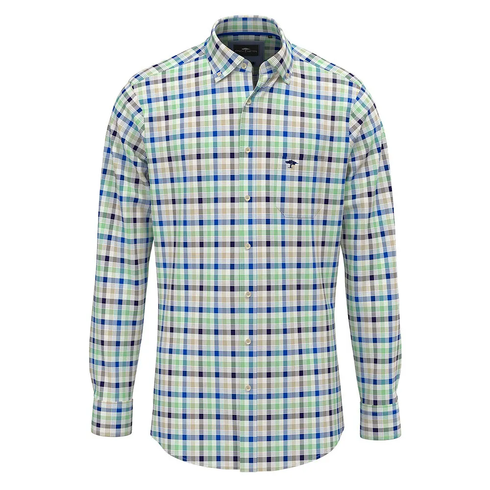 

Рубашка Fynch Hatton Classic Combi Checks, зеленый