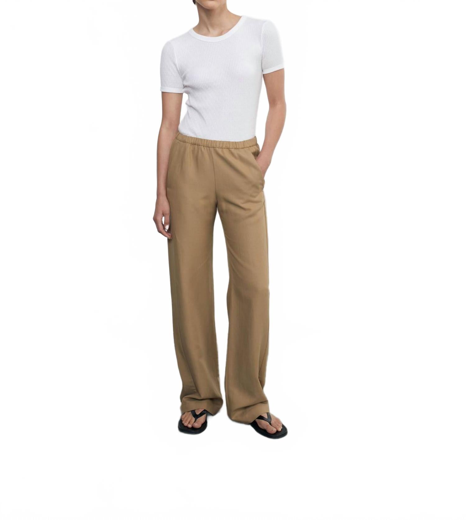 

Топ Pointelle Essential с короткими рукавами белого цвета Enza Costa, белый