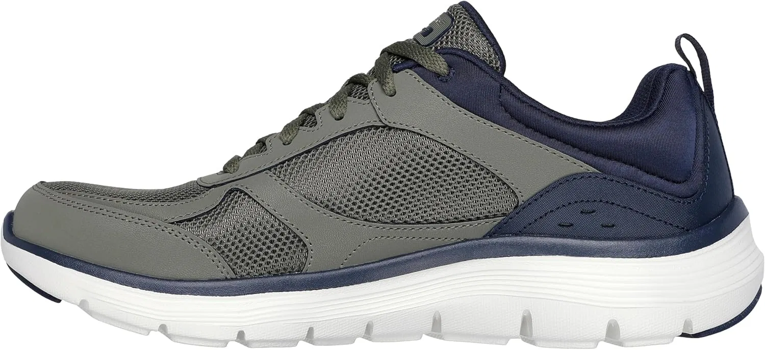 Кроссовки Skechers Men's Flex Advantage 5.0 - Gano Trainers, Olive Green — фото 3