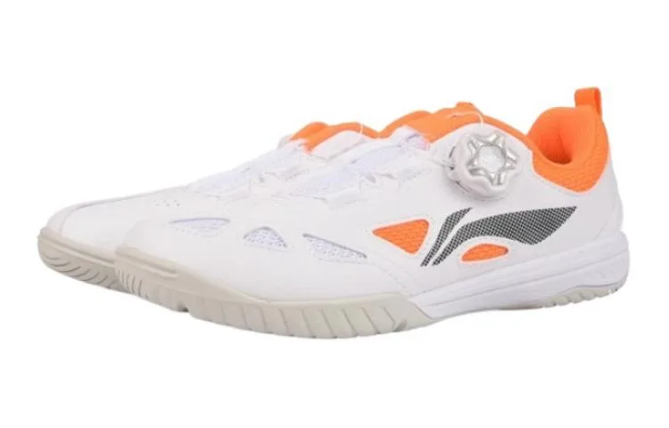 Li-Ning YOUNG детские кроссовки для тренировок с противоскользящей подошвой, амортизацией, износостойкие, дышащие, с поддержкой, низкие YOUNG, Standard White/Neon Flame Red — фото 3