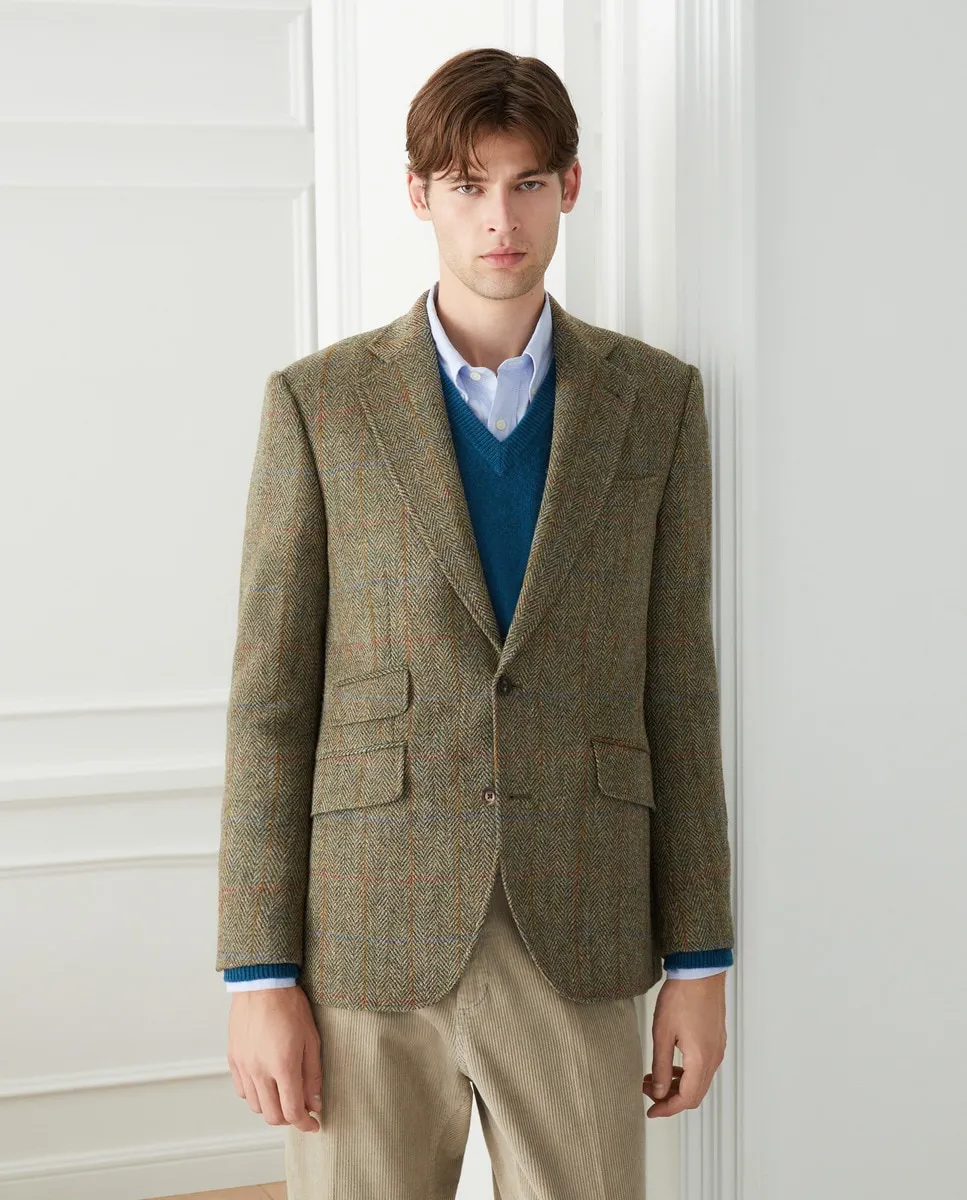 

Мужская куртка в клетку Emidio Tucci, хаки