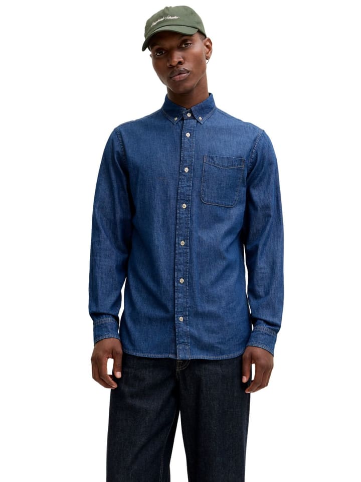 

Jack & Jones Футболка JJEBROOK JJOXFORD AKM 990 синего цвета