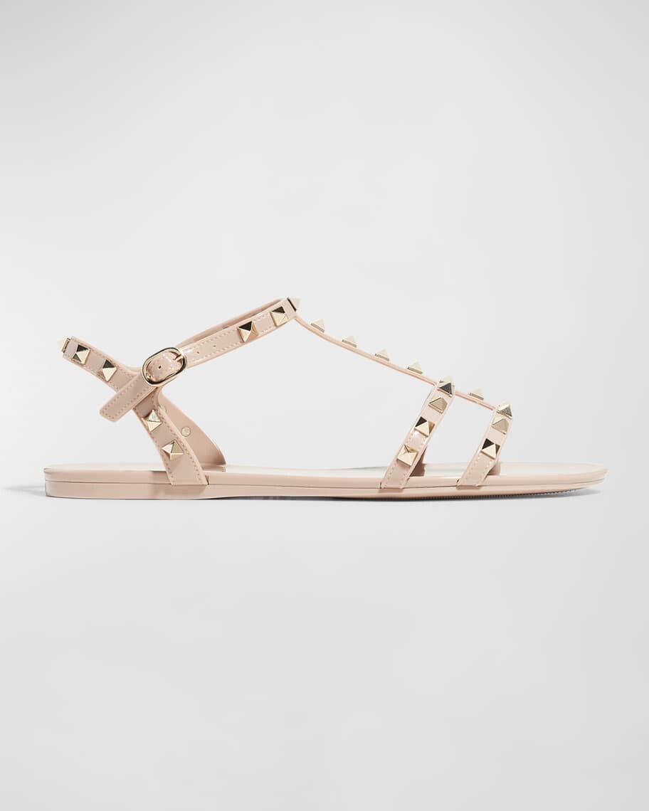Гладиаторские сандалии Rockstud Jelly Flat Valentino Garavani