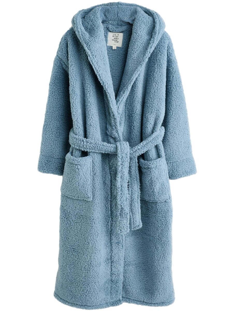 

Халат Next Long Bathrobe, светло-синий