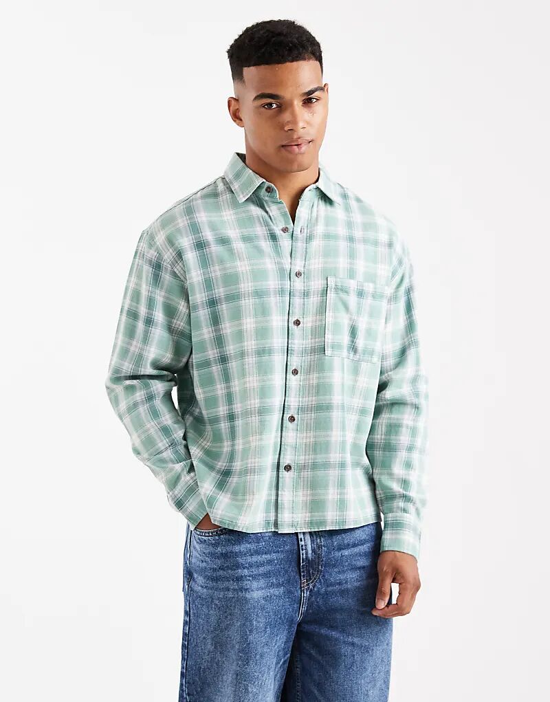 

Рубашка с длинным рукавом Cotton On Tribeca зеленого цвета