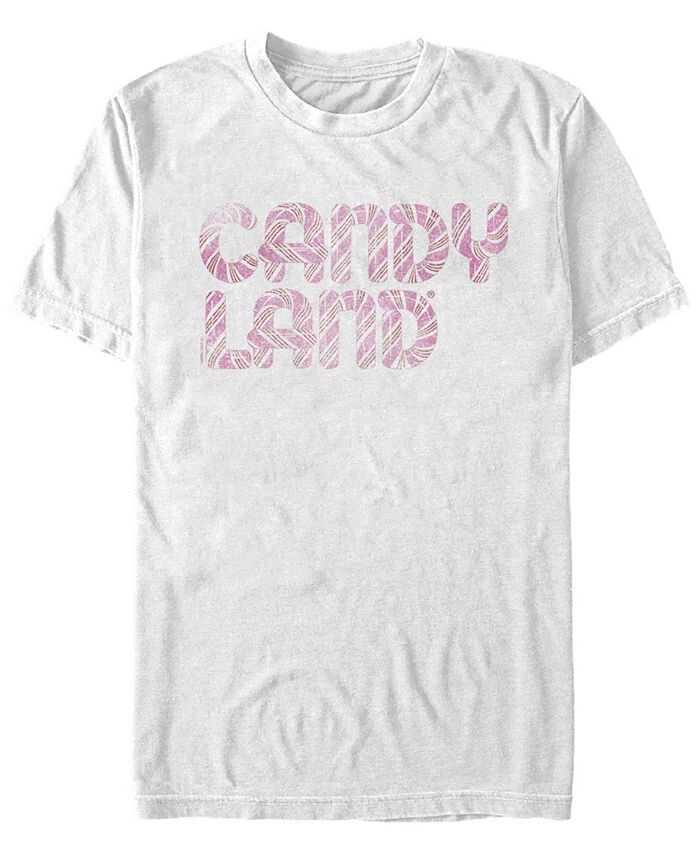 

Мужская рваная футболка с короткими рукавами и логотипом Candy Land Fifth Sun, белый