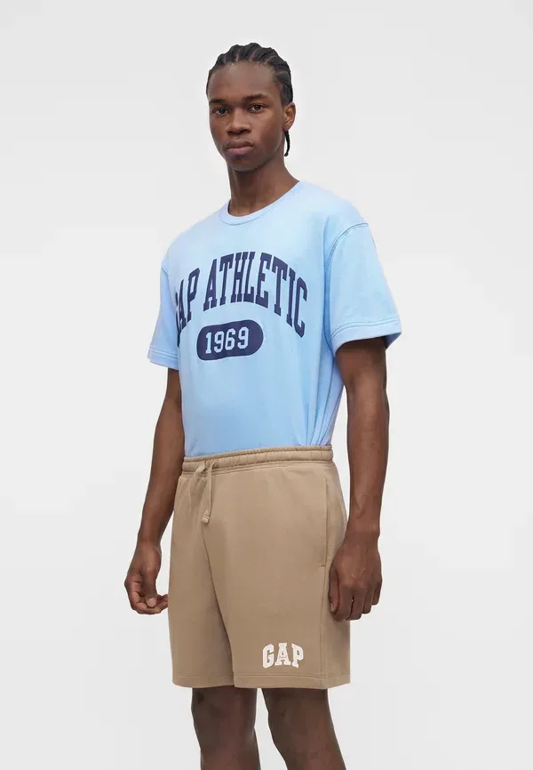 Штаны спортивные Gap, модель Logo, цвет бичвуд — фото 4