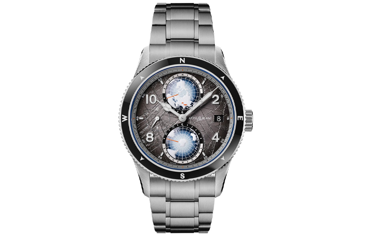 

MONTBLANC Часы Automatic Mechanical Movement Men's Watch Watch 42mm Gray Dial Titanium Watch Case Titanium Strap, Dark Gray Watch Dial